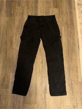 American Eagle Outfitters Black Cargo Pants - Utility Style
